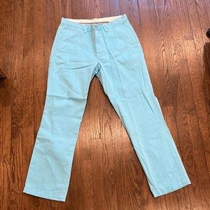Polo Ralph Lauren light blue mens pants, 32/30 classic fit. wrinkled, no stains